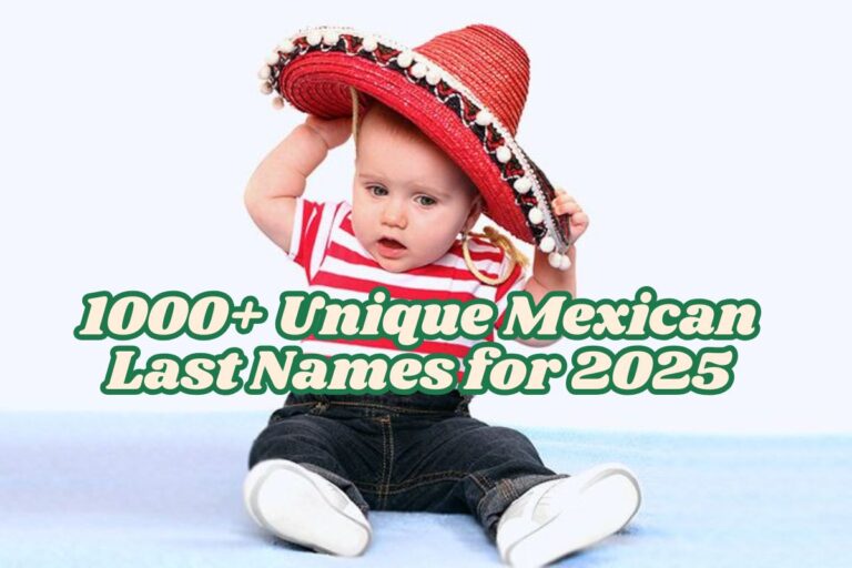 1000+ Unique Mexican Last Names with Meanings for Boys & Girls (2025)