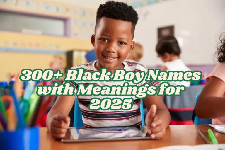 300+ Black Boy Names with Meanings for 2025