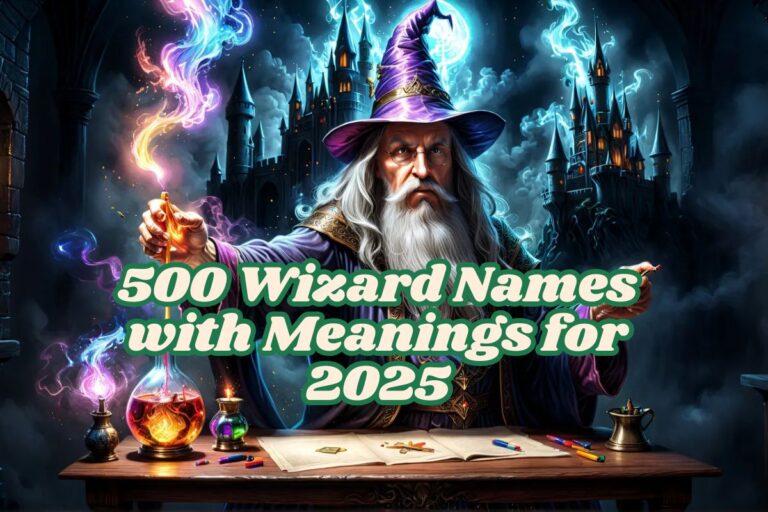 500 Wizard Names with Meanings for 2025