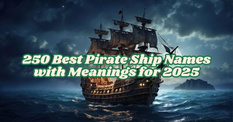 250 Best Pirate Ship Names with Meanings for 2025