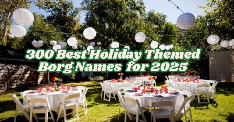 300 Best Holiday Themed Borg Names with Meanings for 2025