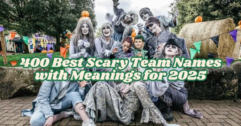 Best Scary Team Names with Meanings for 2025