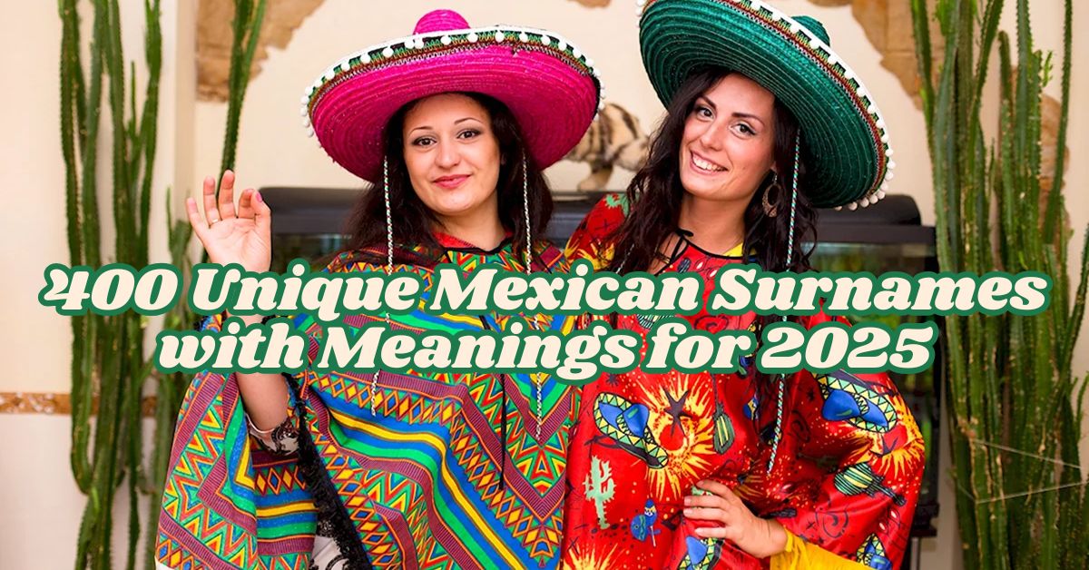 400 Unique Mexican Surnames with Meanings for 2025