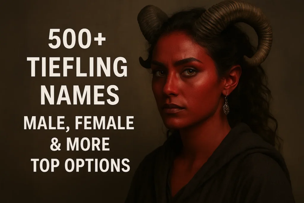 Tiefling Names Tiefling Names