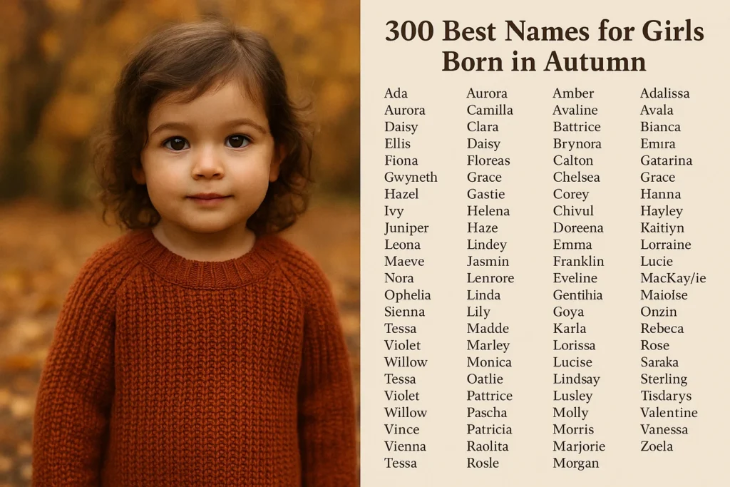 300 Best Names for Girls Born in Autumn