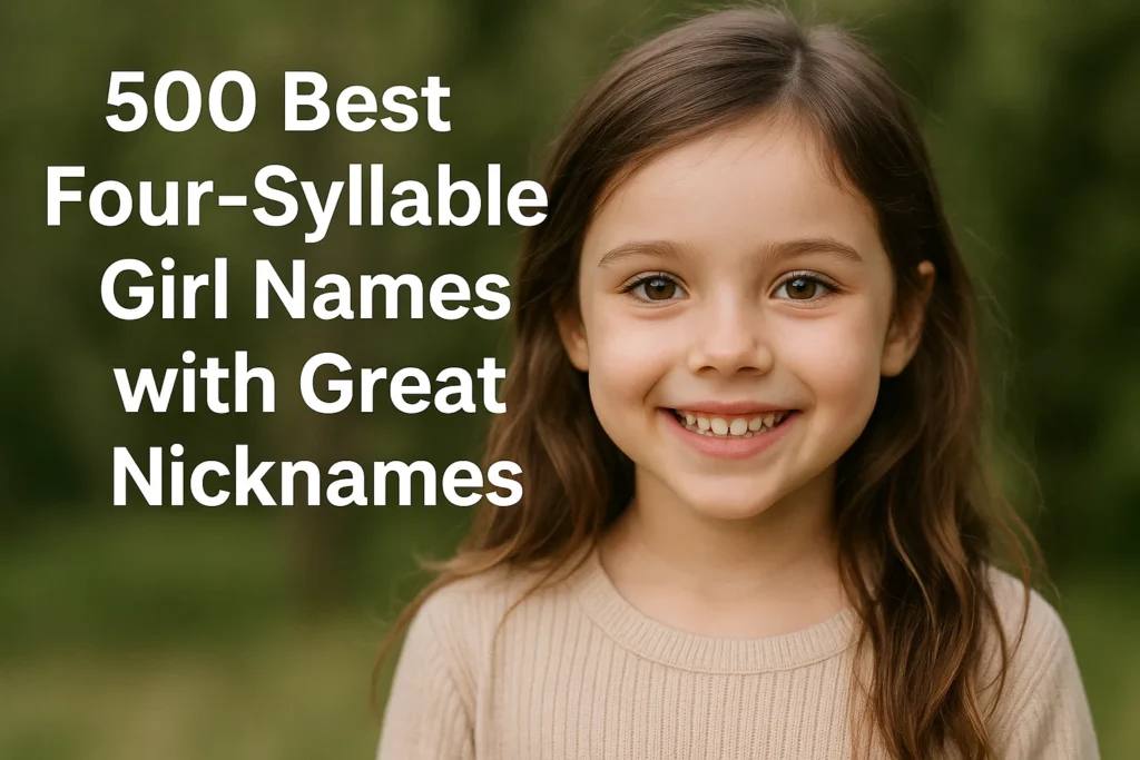 Best Four-Syllable Girl Names with Great Nicknames Best Four-Syllable Girl Names with Great Nicknames